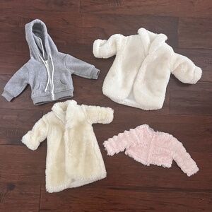 Lot of 4 Coats for 18" Dolls